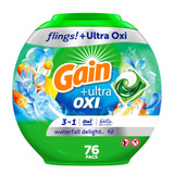 Gain Flings Ultra Oxi Detergente Para Ropa Pacs 3 En 1 Compa