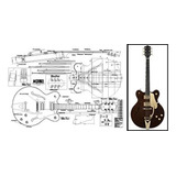 Plan Of Gretsch Country Classic - Guitarra Eléctrica (...