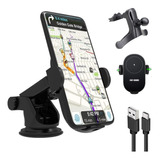 Suporte Automotivo Carregador Sem Fio iPhone Samsung 15w