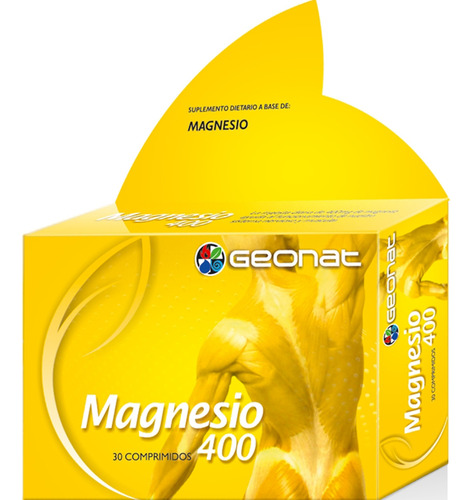 Geonat Magnesio 400 X 30 Comprimidos - P/ Calambres Sabor No