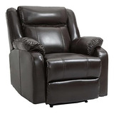 Mueble - Homcom - Sillón Reclinable Manual De Piel Sintética