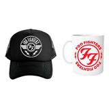 Gorra Black Unisex Y Taza 11oz Foo Fighters Dave Grohl