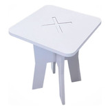 Banquito Asiento Infantil Niños Plegable Color Blanco 