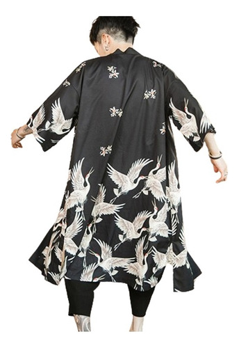 Kimono Japonés Para Hombres Yukata Outwear Albornoz Vintage