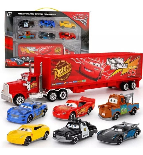 7 Piezas Juguetes Rayo Mcqueen, Juguetes De Coches .