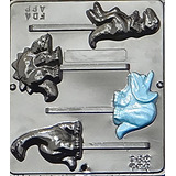 Surtido De Dinosaurios Lollipop Chocolate Candy Mold 291