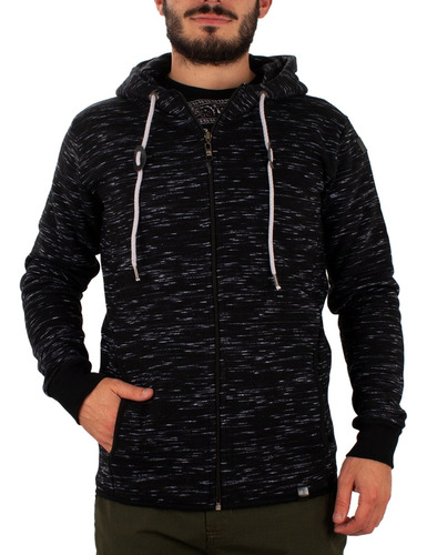 Campera Canguro Quiksilver Negra In The Hood Nueva Original 