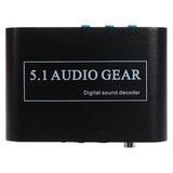 Conversor De Audio Digital Coaxil A Analog 5.1 +cable Optico