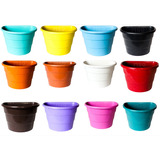 30 Vaso De Parede Meia Lua Para Jardim Vertical  3 Litros 