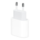 Carregador Para iPhone Turbo Usb-c Power Adapter 20w A2465 Cor Branco