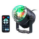 Bola Disco Led 6w Rgb Giratoria Audioritmica C/ Control 220v