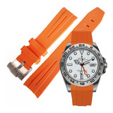 Correa Extensible Naranja 20mm Para Rolex Fotos Reales Envío Inmediato