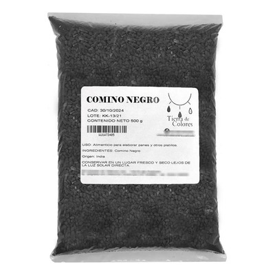Comino Negro O Semilla De Nigella Sativa 500g Alimenticio | MercadoLibre