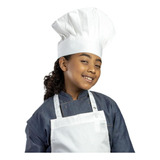 Chapéu Infantil Unissex Chefe De Cozinha Branco 27x25 Cm 1un