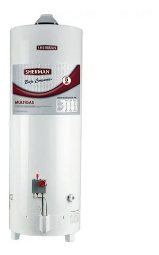 Termotanque 120 Lts Multi Gas Sherman De Pie Superior 