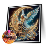 Pintura De Diamante Perforado Con Forma Especial Angel4