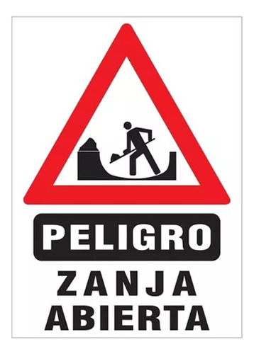 Cartel Seguridad Vial Pvc 70x50cm 