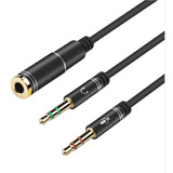 Adaptador Audio Jack 3.5 Mm Hifi Hembra 2 Macho Lossless Qt