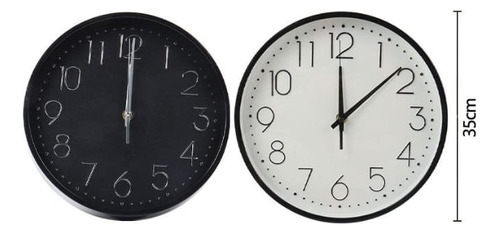 Reloj De Pared Redondo Decorativo 35cm