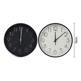 Reloj De Pared Redondo Decorativo 35cm