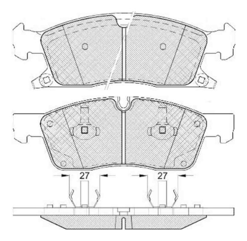 Pastillas Freno Para Jeep Grand Cherokee Iii 5.7 V8 4wd Del Foto 2