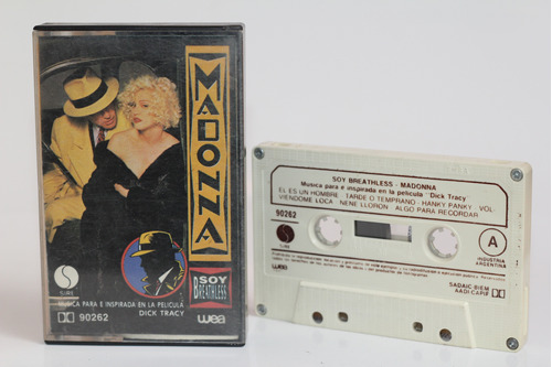 Cassette Madonna Soy Breathless Dick Tracy 1990 Soundtrack