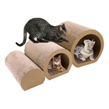 Cama Túnel Para Gatos, 3 Piezas, Cama Rascadora Para Gatos 