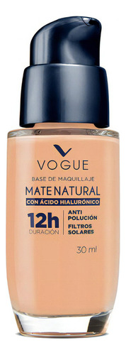 Base De Maquillaje Líquida Vogue Mate Natural Mate Natural Tono Gitano - 118cc