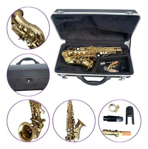 Sax Soprano Saxofone Curvo Revisado Luthier Afinado Acessori
