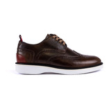 Zapatos Oxford Para Hombre 100% Cuero Legitimo 6445am.8