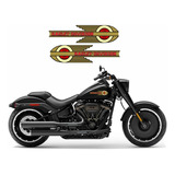 Par Adesivos Compatível Harley Davidson Para Tanque - Adt026