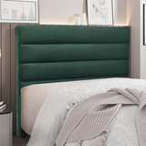 Cabeceira Para Cama Box Solteiro La Italiana 90cm Veludo Cor Verde