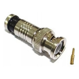 Conector Bnc Compressão Cabo Coaxial Rg6 Cftv Kit Com 20 Pç