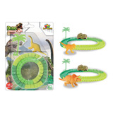 Brinquedo Pista Flexível Dinossauro Carrinho 56peças Sortido