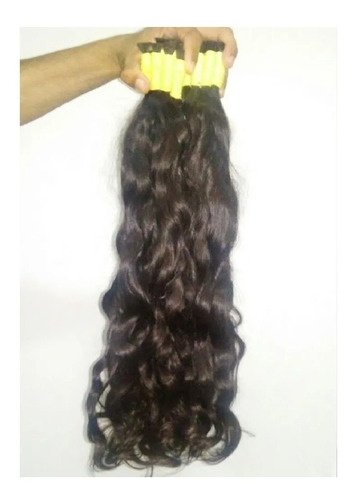 Cabelo Humano Natural, Leves Ondas (virgem) 55cm 100gramas.