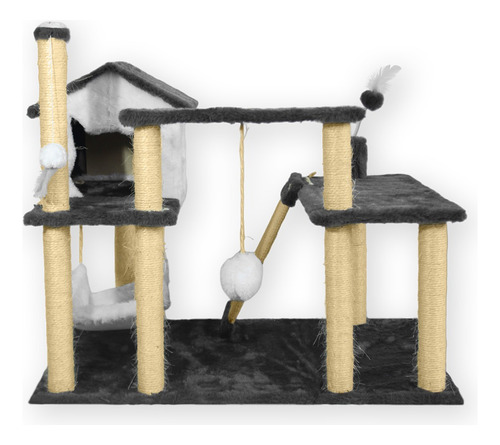 Playground Arranhador Poste Sisal Modular Gato Brinquedo Pet