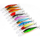 10 Señuelos De Pesca Profundidad Rapala Minnow 11cm 11gr