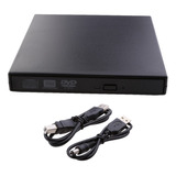 Usb 2.0 External Cd + -rw Rw Dvd- Quemador Grabadora Para Pc