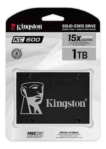 Disco De Estado Sólido Kc 600 1tb Kingston 