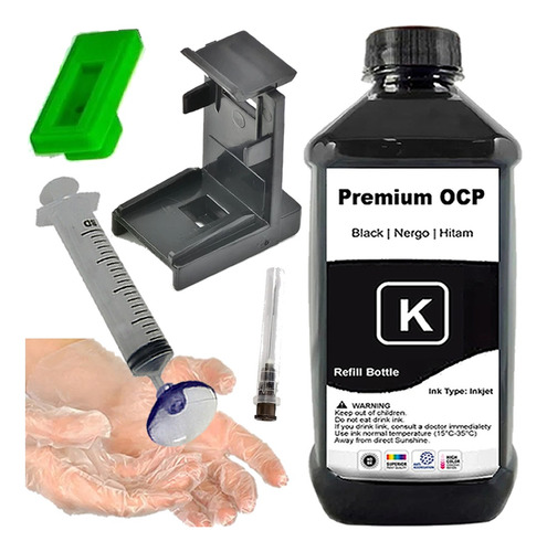 Recarga Cartucho Preto 60ml Compatível Impressora Hp 2774