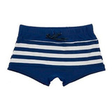 Short Tipo Bóxer Para Hombres Estampado Azul