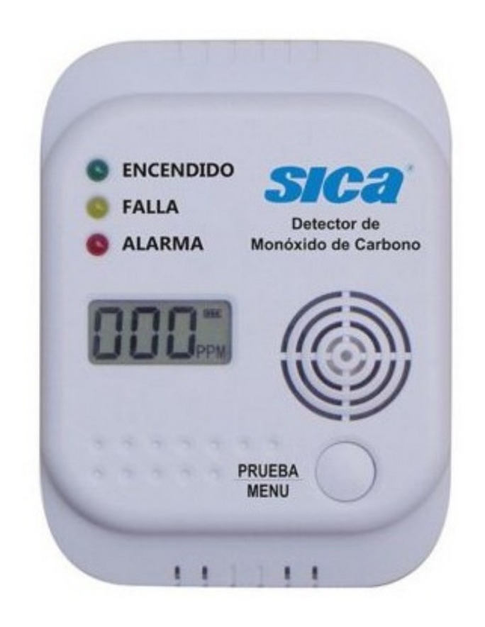 DETECTOR DE MONOXIDO DE CARBONO A PILAS CON DISPLA