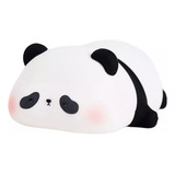 Luminária De Silicone Noturna Panda Recarregável Toque Fofa