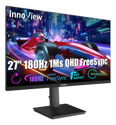 Innoview 27 Pulgadas 180hz Qhd 2k P 1ms Monitor De Juegos A.