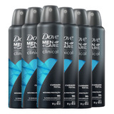 Kit 6 Desodorantes Aerosol Dove Clinical Cuidado Total Men 1