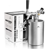 64 Oz Presurizado Mini Sistema De Barril Growler Portá...