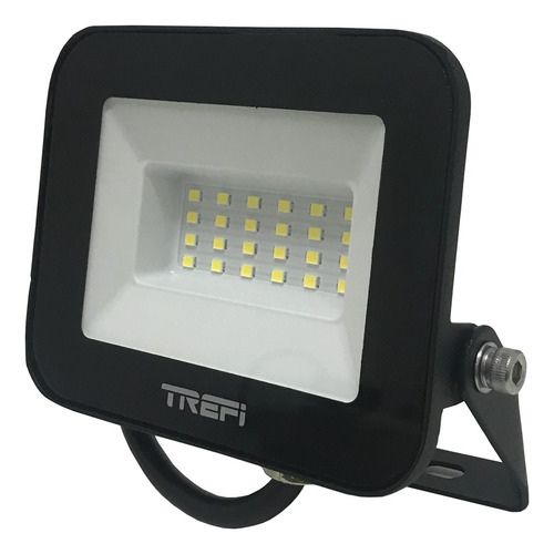 Reflector Led 30w Luz Blanco Frío Carcasa Negro 220v Trefi