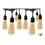 Guirnalda Luces Led Ampolletas E27 Incluidas 10m Decorativas