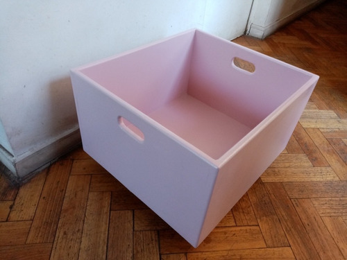 Caja Organizadora  Juguete,  Madera Pintada, Ud Elige Color