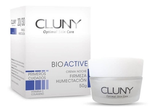 Crema Facial Anti-edad Noche Bioactive Cluny 20/30 Años 50gr